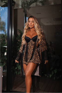 KIT CAMISOLA ANIMALE COM ROBE- 3 PEÇAS