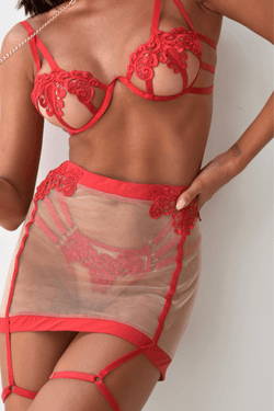 KIT BORDIN RUBI COM SAIA- 3 PEÇAS