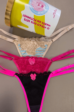 KIT DE CALCINHAS FRUTAS VERMELHAS